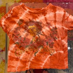 Cropped Madeworn Grateful Dead tie dye bear